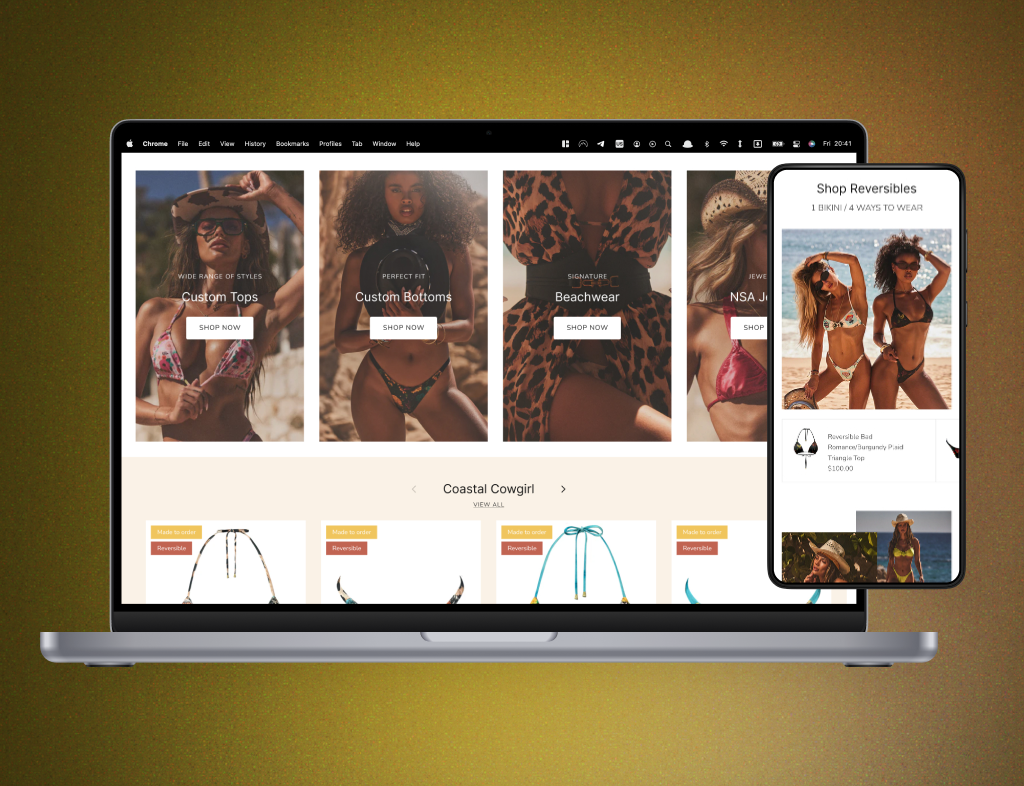 NSA Swim Shopify store